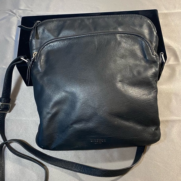 margot Handbags - Margot, New York leather Crossbody adjustable strap black purse